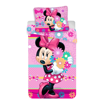 Спално бельо Licensed 140x200+50x70 - Minnie "Bows and Flowers"