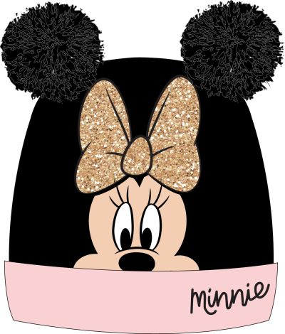 Зимна 3D шапка за момиче  Minnie Mouse