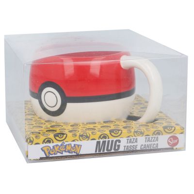 3D ЧАША 17 OZ В ПОДАРЪЧНА КУТИЯ POKEMON POKEBALL