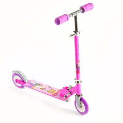 ODS Scooter Тротинетка Barbie с регулируема височина 80 см, задно колело със спирачка, розово, бяло