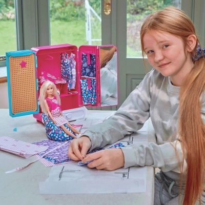 Mattel Barbie Crafting Гардероб с кукла – Креативен комплект за шиене и мода