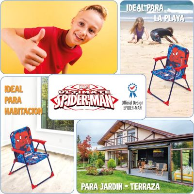 Сгъваем стол с подлакътници – Spiderman  (38 x 32 x 53 см)