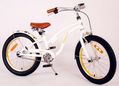 Детски велосипед Volare Miracle Cruiser 18" – За момичета – Бял – Prime Collection
