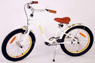 Детски велосипед Volare Miracle Cruiser 18" – За момичета – Бял – Prime Collection