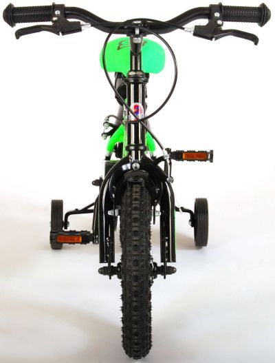 Детски велосипед Volare Sportivo 12″ с две ръчни спирачки, черно-зелен