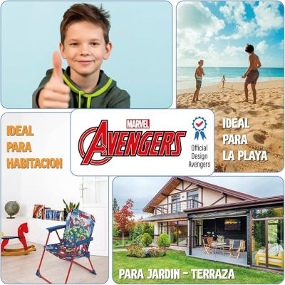 Сгъваем стол с подлакътници – Avengers  (38 x 32 x 53 см)