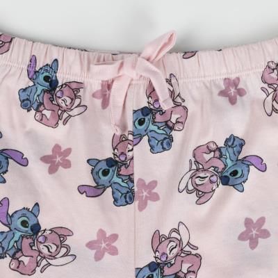 Детска пижама за момичета Lilo & Stitch – розова | Лицензиран продукт Cerda