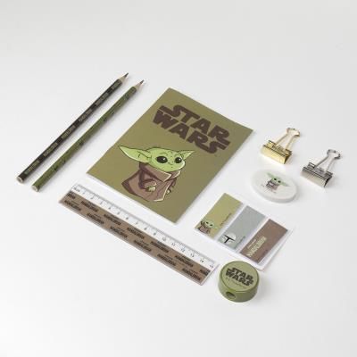 Комплект училищни канцеларски материали Disney Star Wars с 1 прозрачна торбичка
