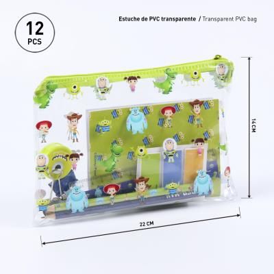 Комплект училищни канцеларски материали Disney Toy Story с 1 прозрачна торбичка
