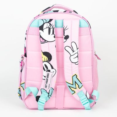 Ученическа раница Minnie Mouse, 2 ципа, 42 х 32 х 15 см, Розов